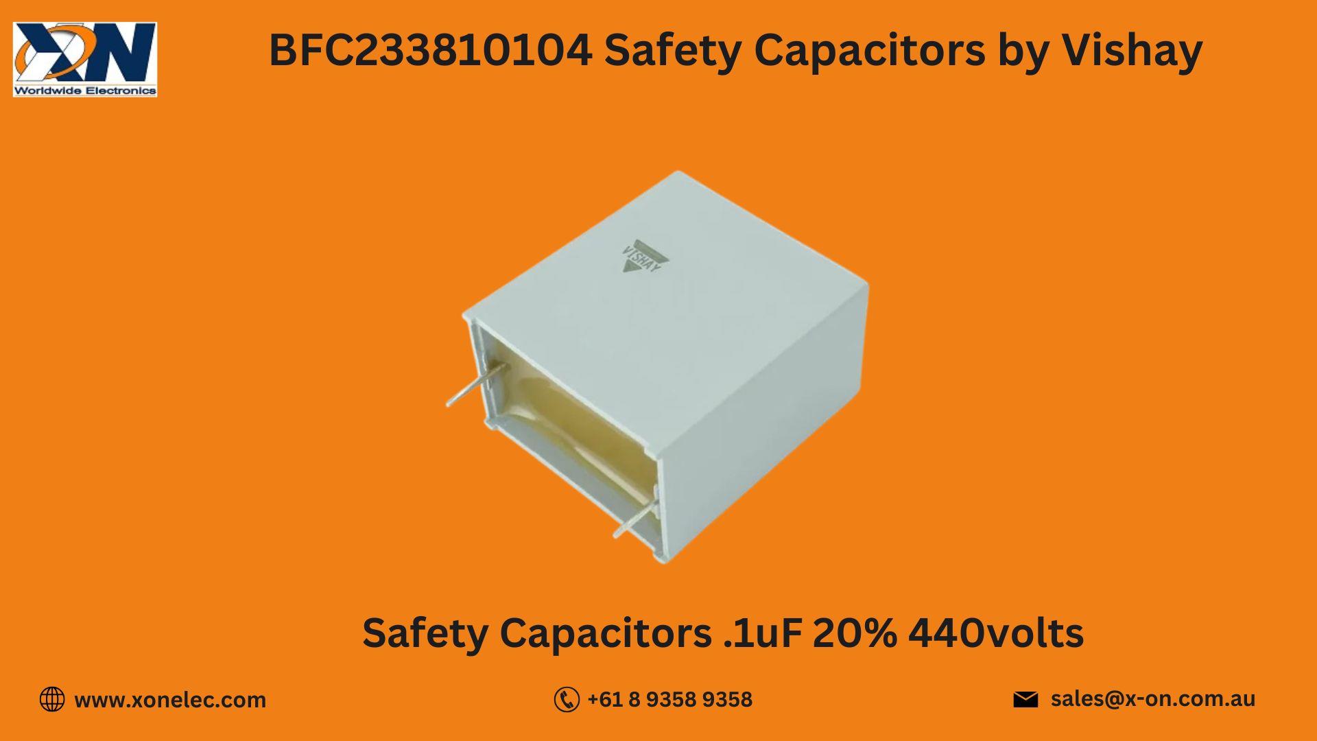 BFC233810104 Safety Capacitors by Vishay  – Buy Online at XON image