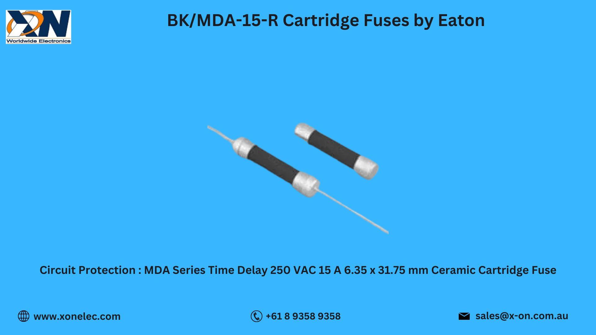 BK/MDA-15-R Cartridge Fuses by Eaton – Buy at XON image