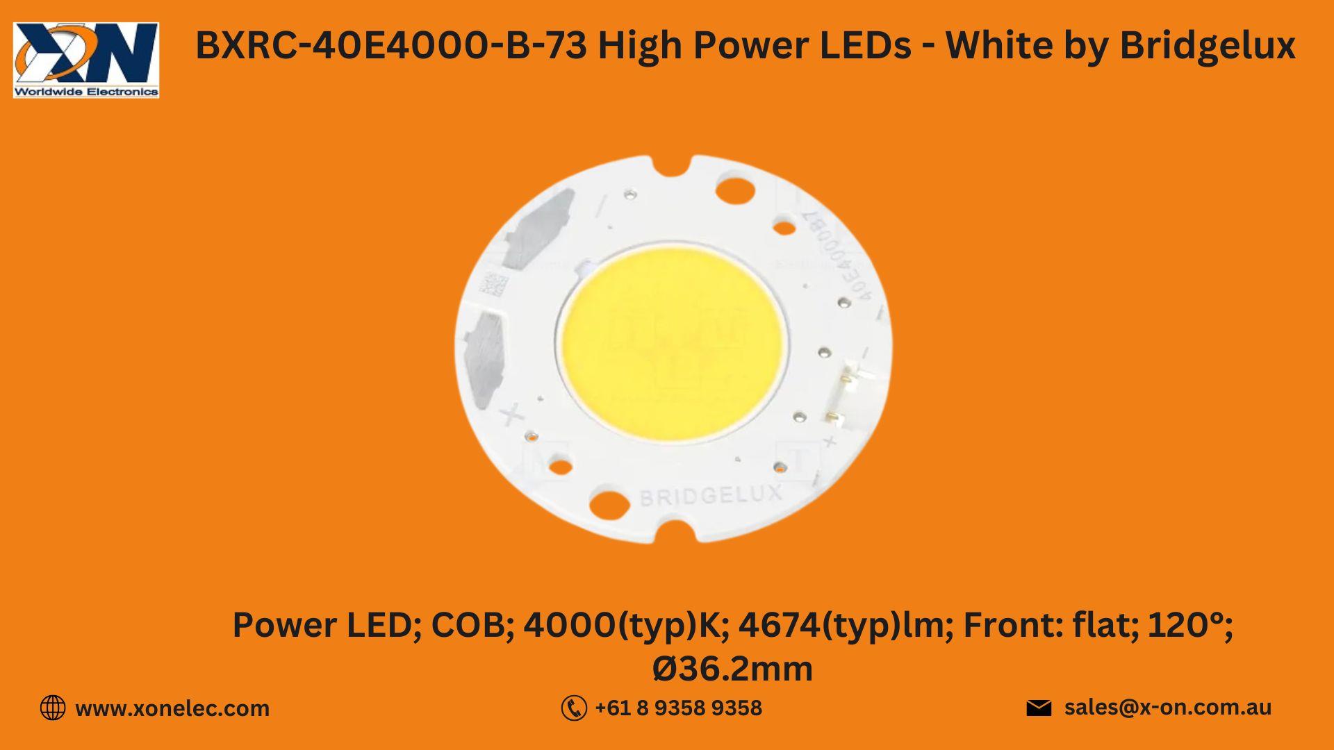 BXRC-40E4000-B-73 High Power LEDs by Bridgelux  – Buy Online at XON image
