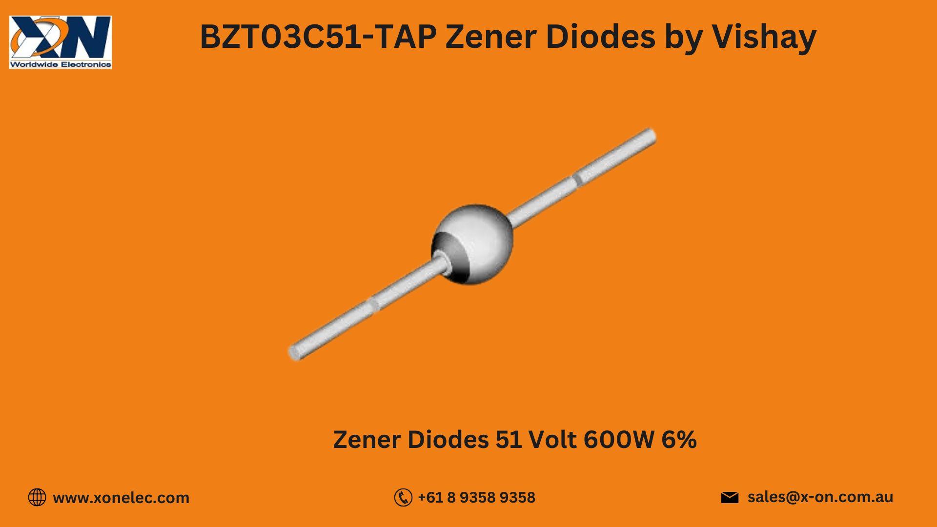 BZT03C51-TAP Zener Diode by Vishay – Buy Online at XON image