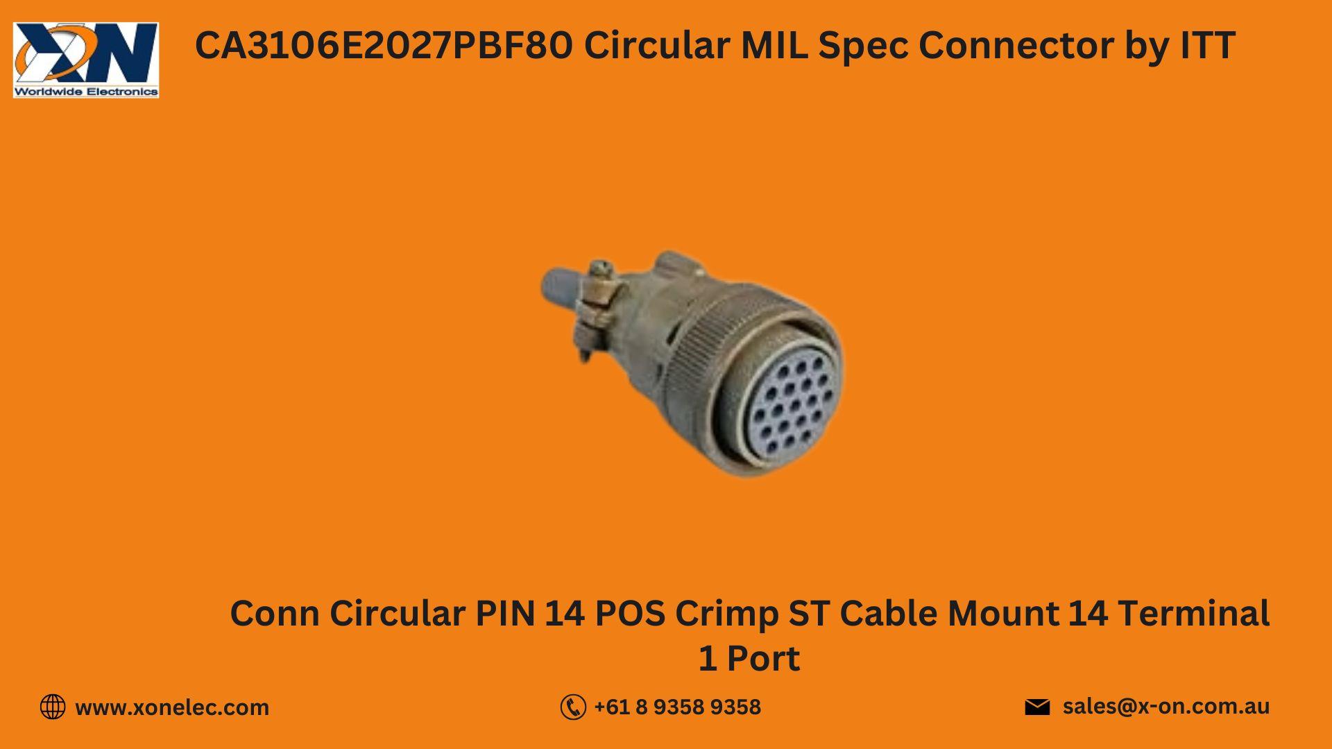 CA3106E2027PBF80 Circular MIL Spec Connector By ITT image