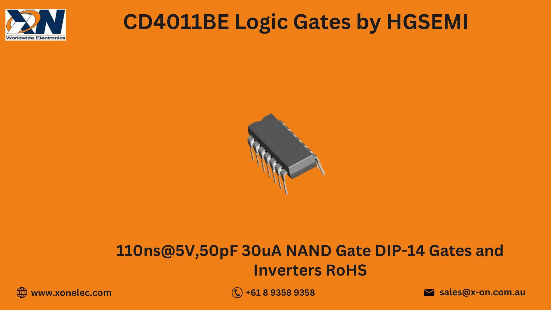 CD4011BE Logic Gates by HGSEMI – Reliable NAND IC image