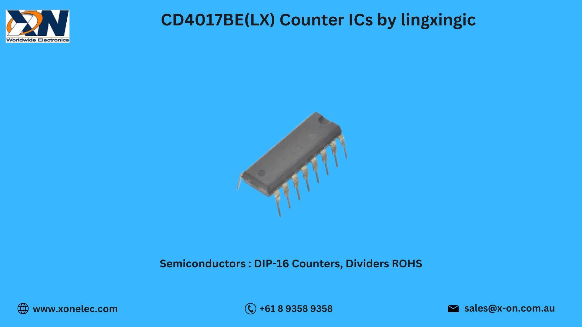 CD4017BE(LX) Counter ICs by lingxingic – Buy at XON image