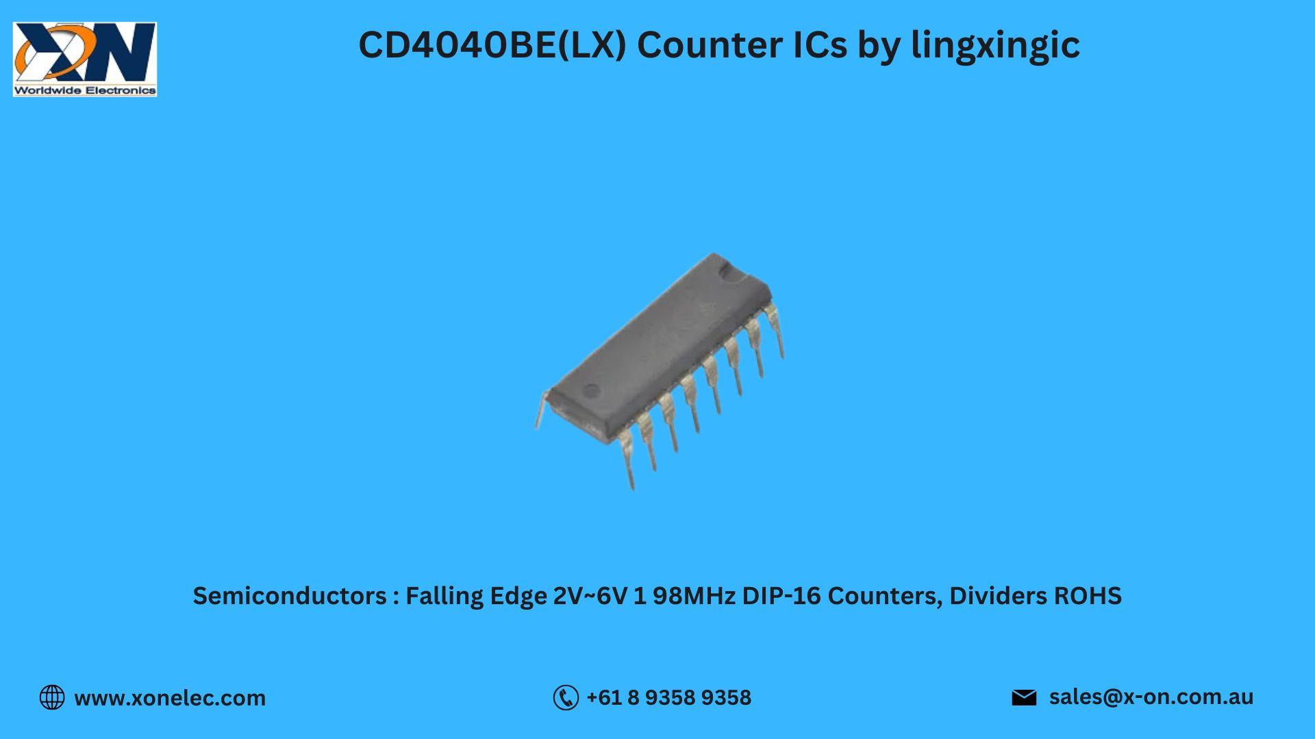 CD4040BE(LX) Counter ICs by lingxingic – Buy at XON image