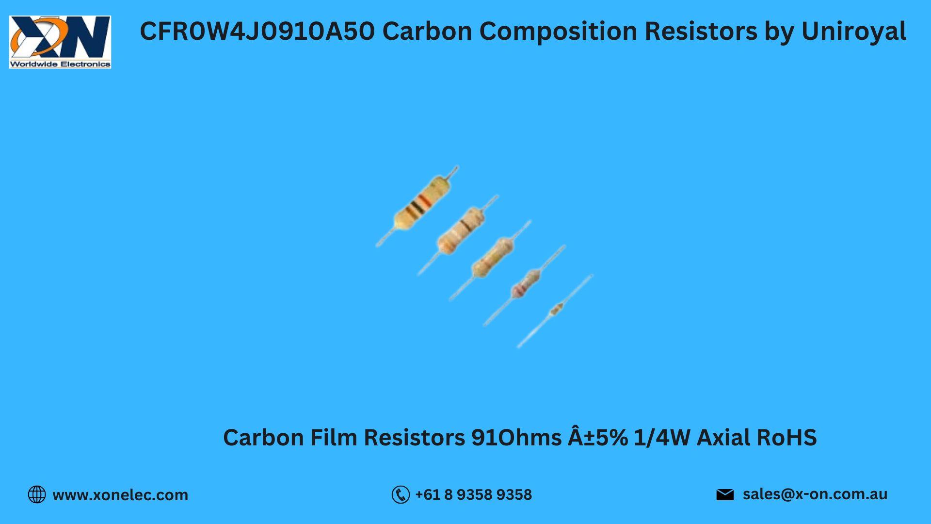 CFR0W4J0910A50 Resistors  by Uniroyal – Buy Online at XON image