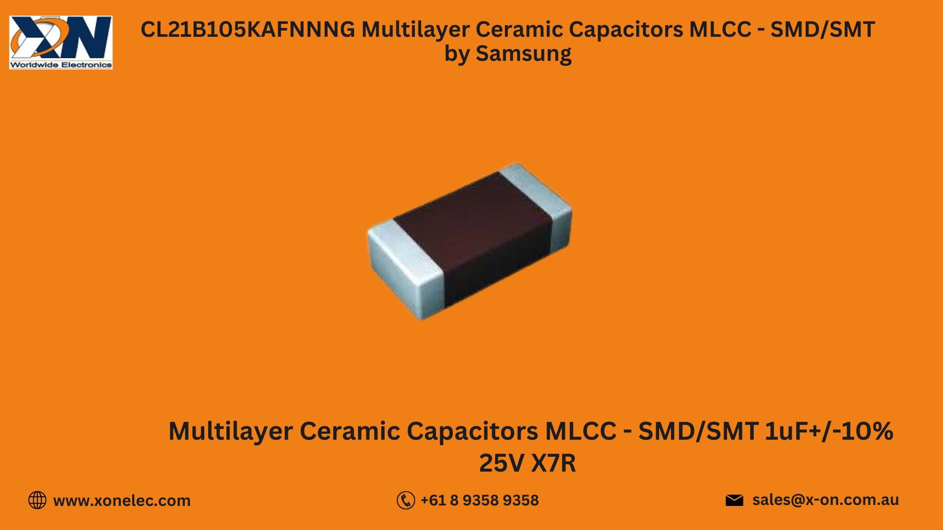 CL21B105KAFNNNG Capacitors by Samsung – Buy Online at XON image