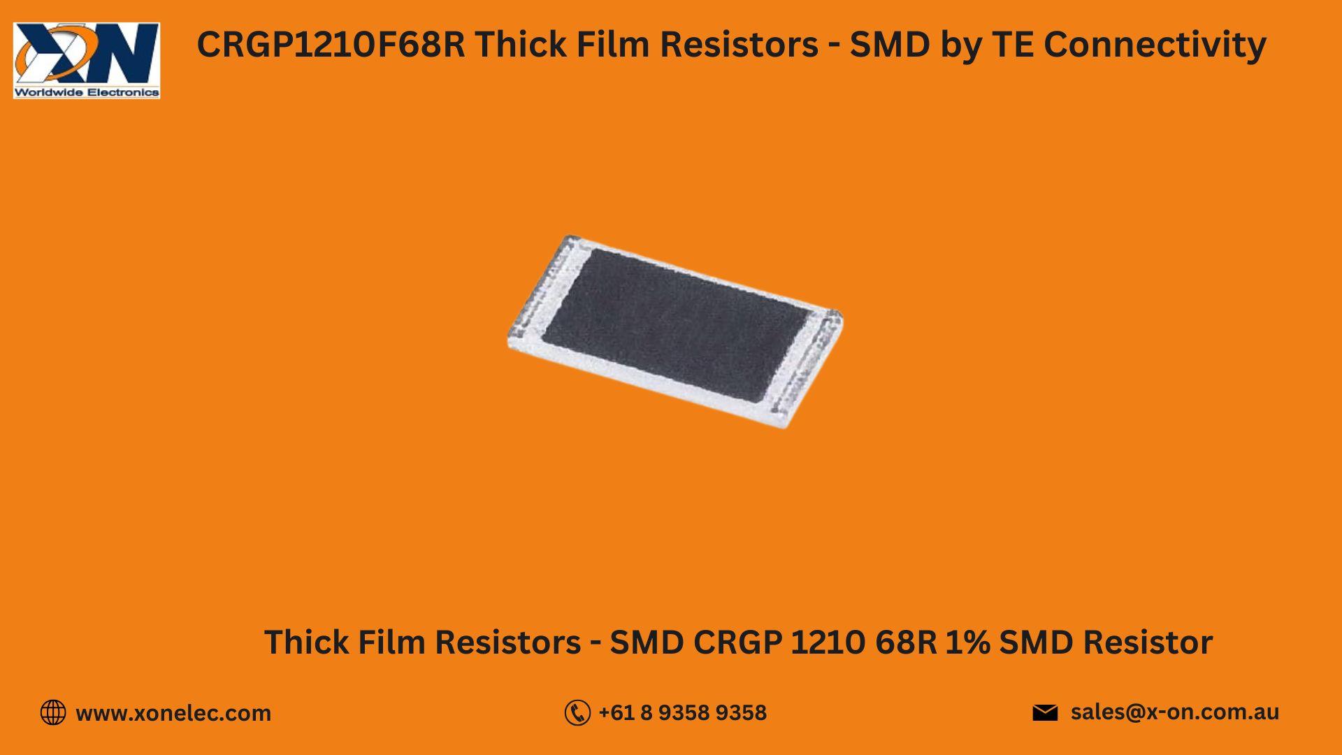 CRGP1210F68R Thick Film Resistor Guide by TE Connectivity– Buy Online at XON image