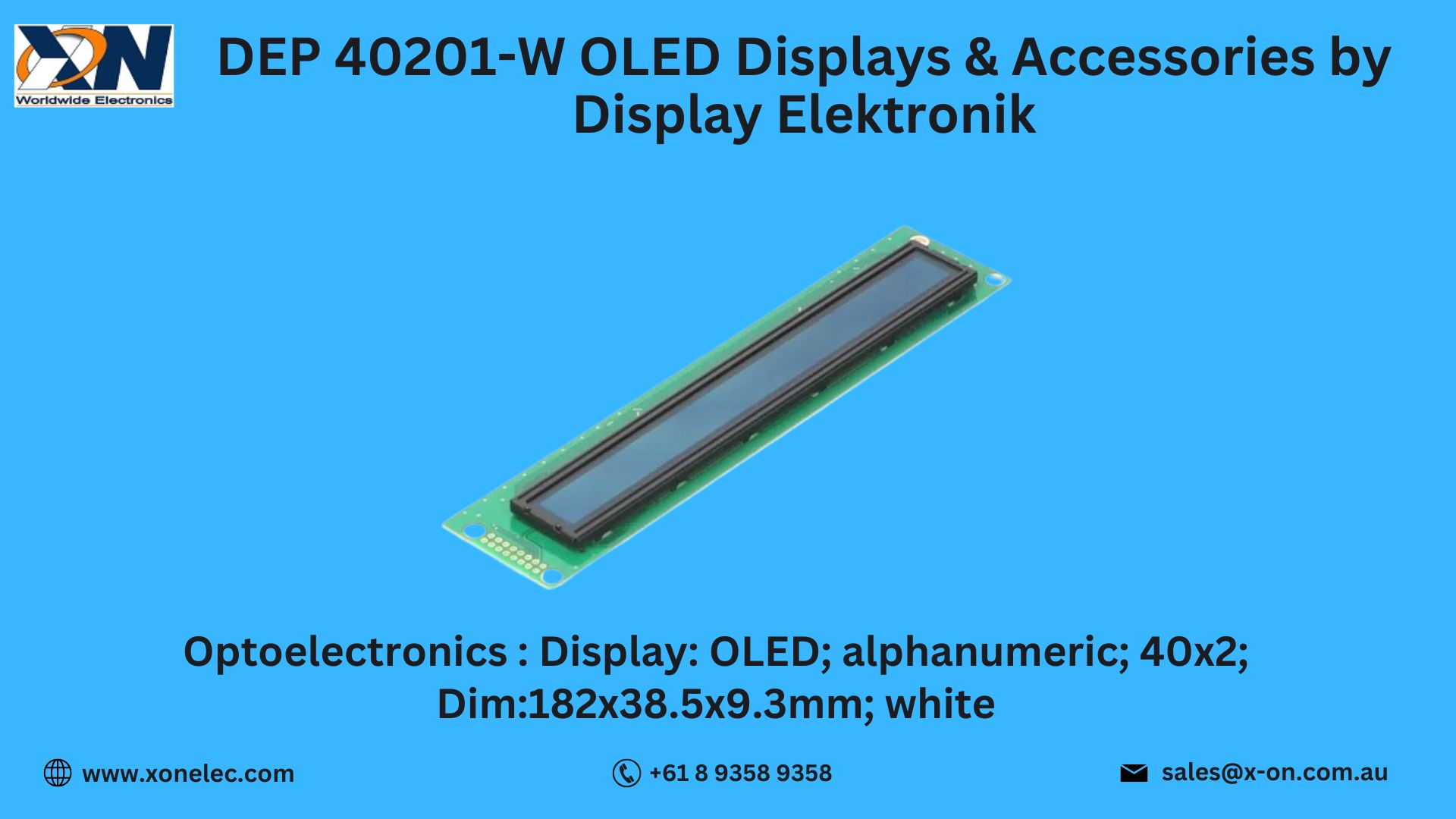 DEP 40201-W OLED Displays – Display Elektronik Solutions image