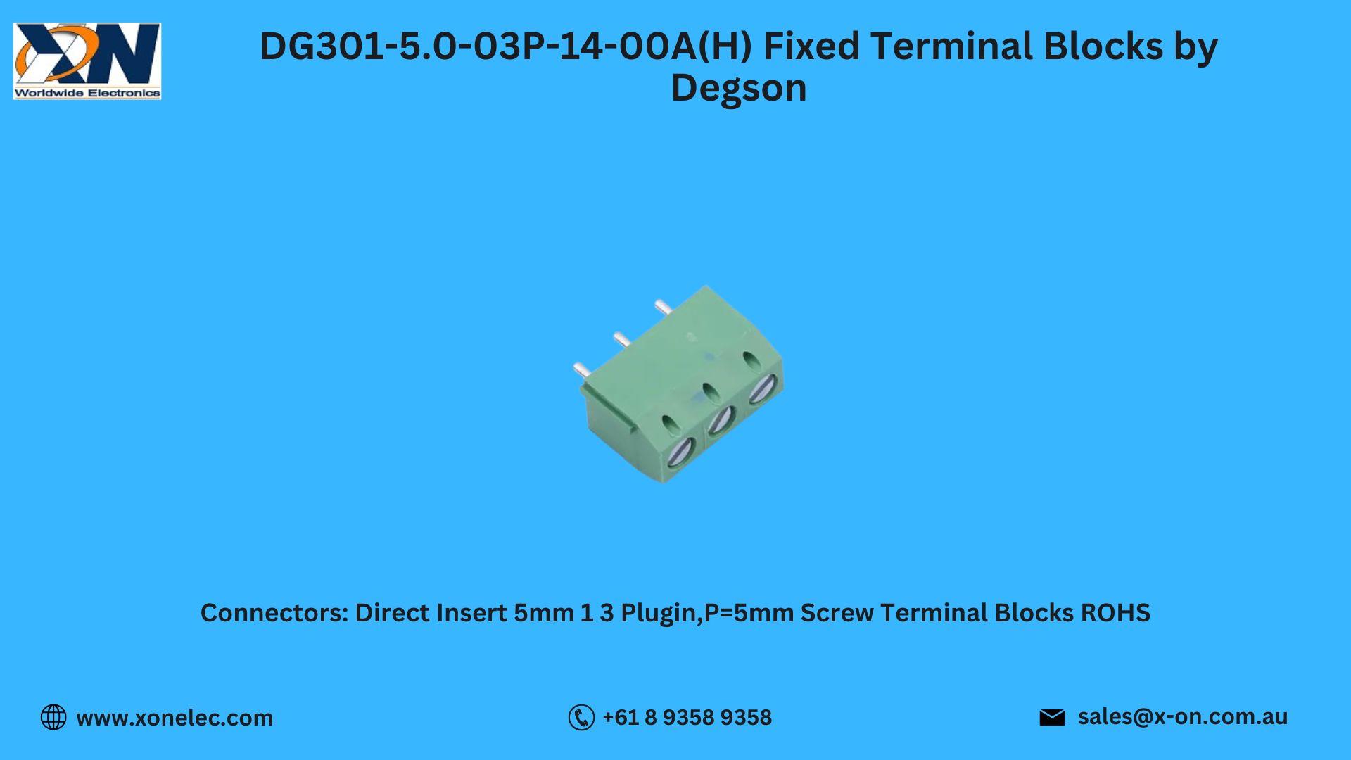 DG301-5.0-03P Fixed Terminal Blocks – Buy at XON image