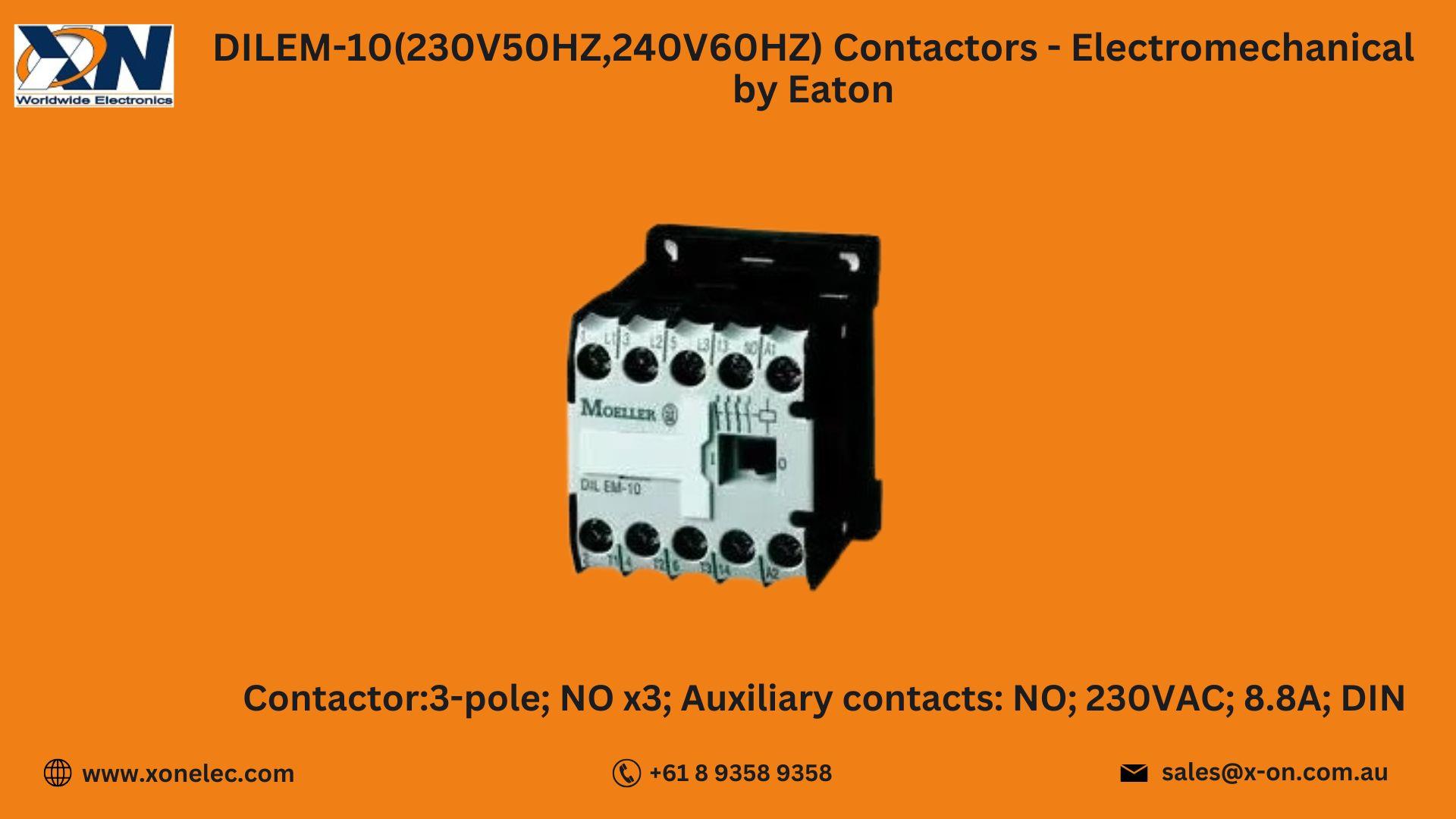 DILEM-10 Contactor Electromechanical by Eaton | Buy Online at XON image