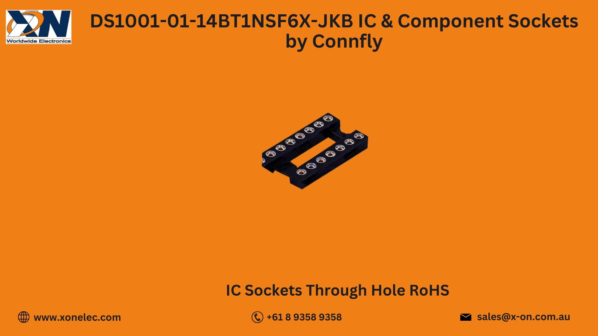 DS1001-01-14BT1NSF6X-JKB IC & Component Sockets by Connfly – Buy Online at XON image