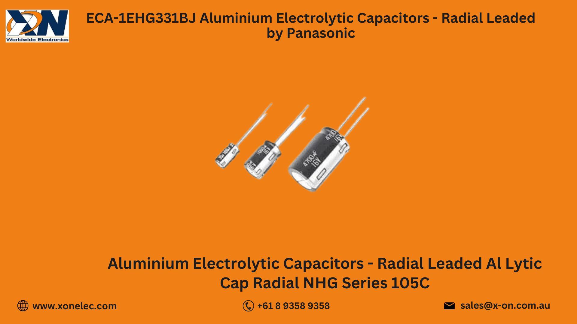 ECA-1EHG331BJ Capacitors by Panasonic – Buy Online at XON image