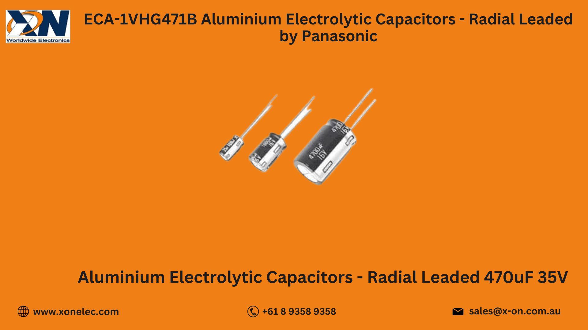 ECA-1VHG471B Capacitors by Panasonic – Buy Online at XON image