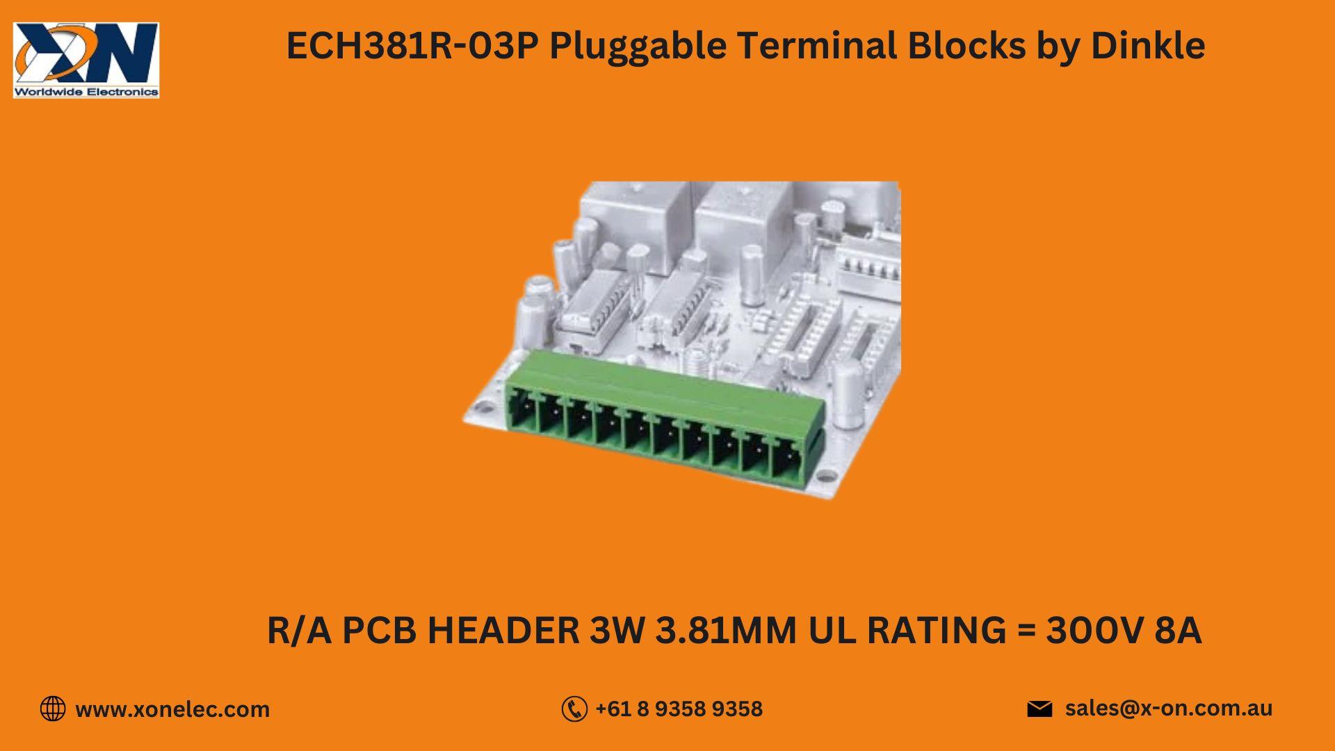 ECH381R-03P Dinkle Terminal Blocks – Buy Online at XON image