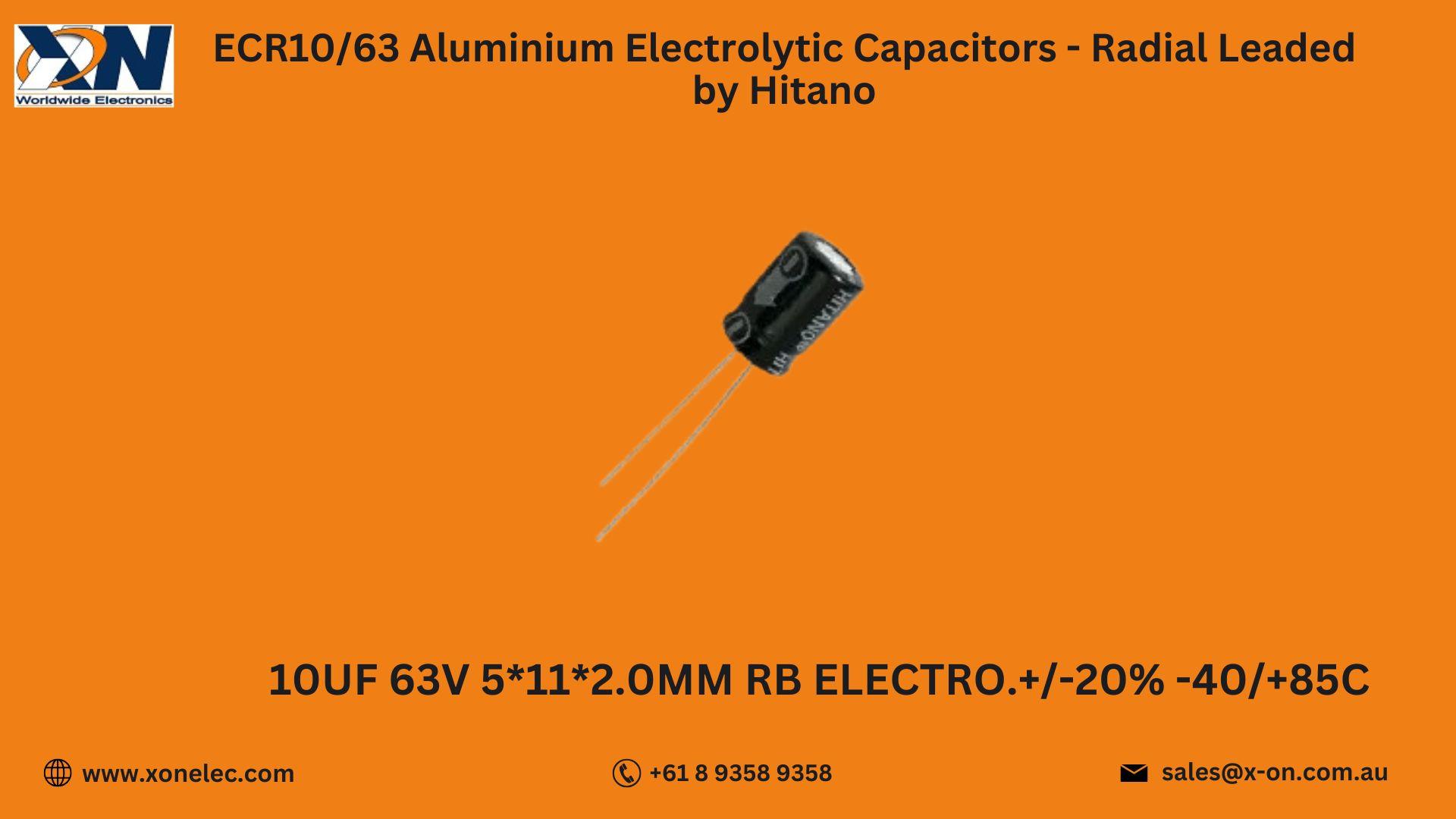 ECR10/63 Capacitor by Hitano Buy Online at XON image