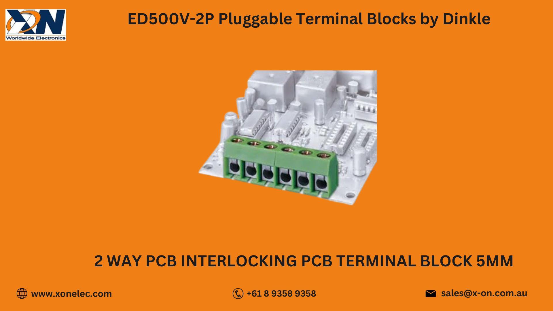 ED500V-2P Dinkle Terminal Blocks – Buy Online at XON image