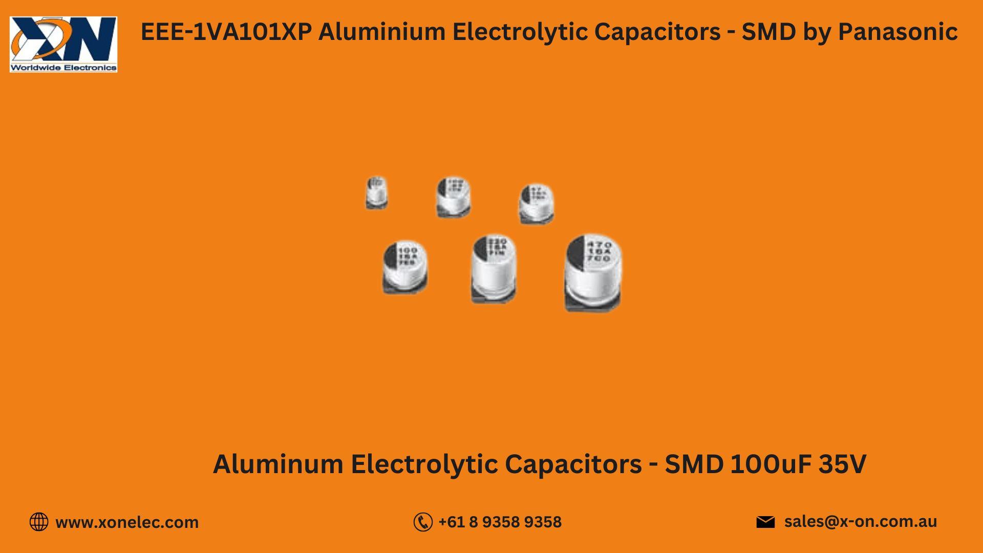 EEE-1VA101XP SMD Capacitors by Panasonic – Buy Online at XON image