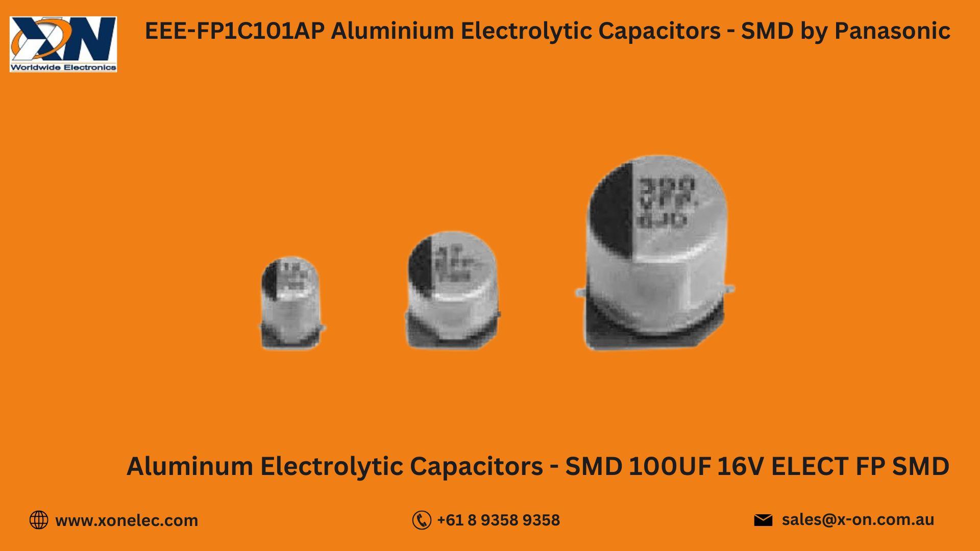EEE-FP1C101AP SMD Capacitors  by Panasonic – Buy Online at XON image