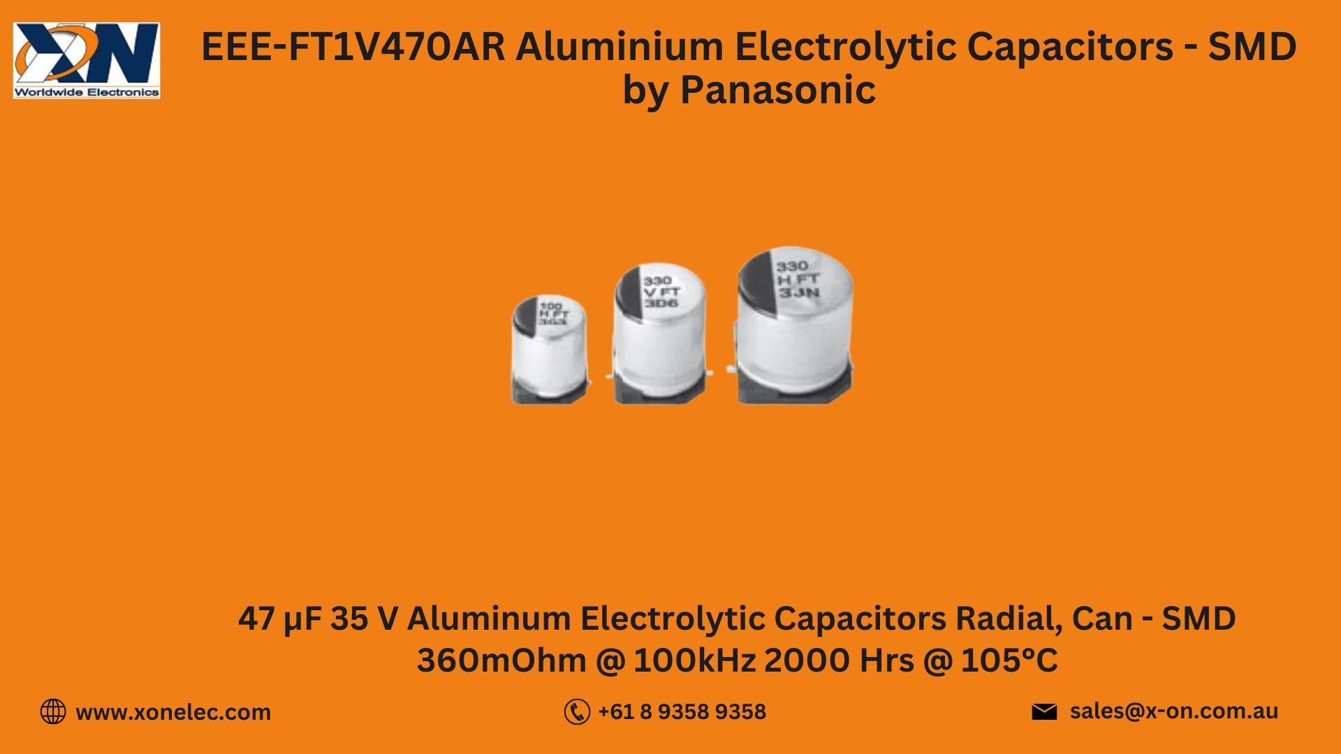 EEE-FT1V470AR Panasonic Capacitors – Buy Online at XON image