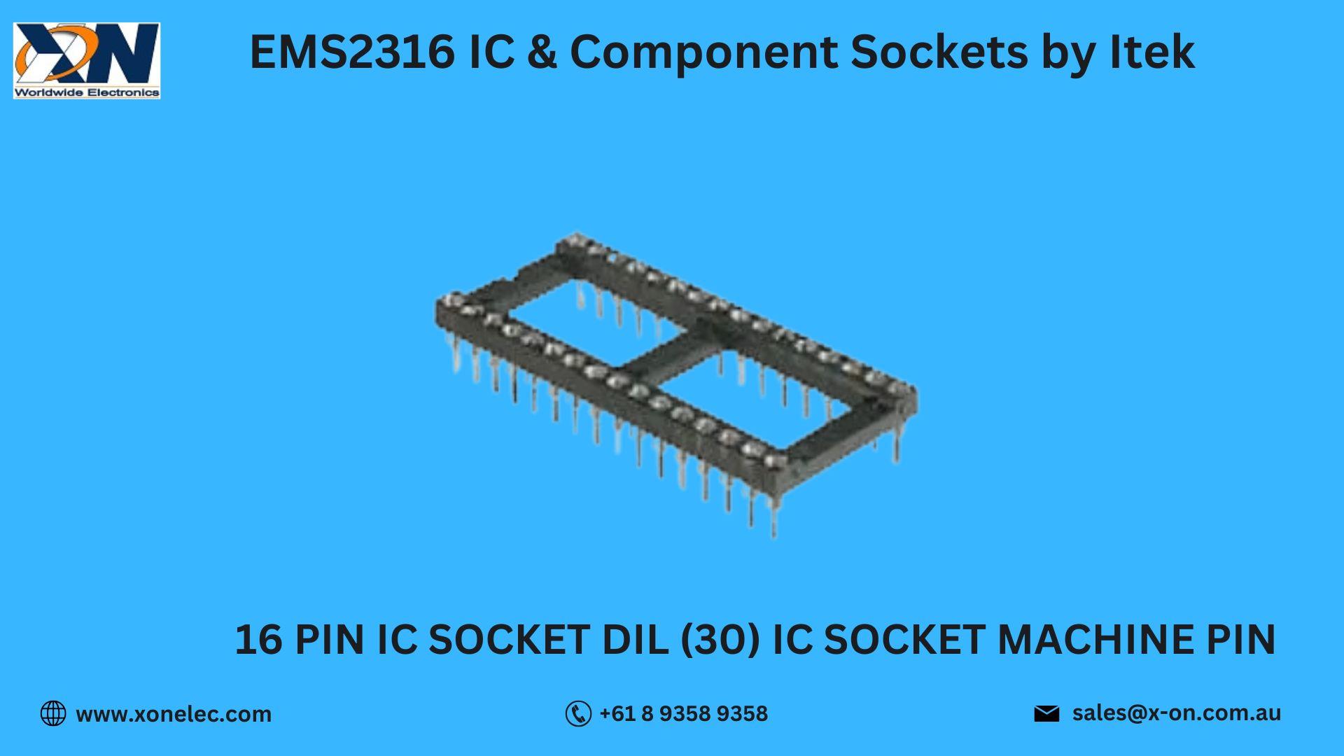 Itek EMS2316 IC Socket – Reliable Component Mounting image
