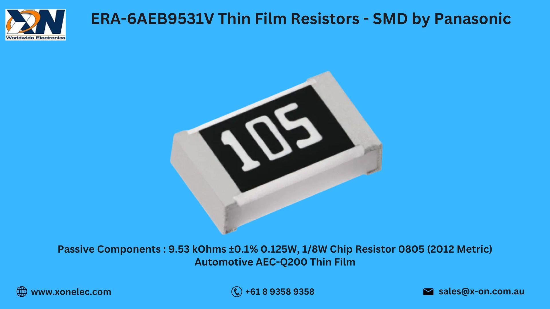 ERA-6AEB9531V Thin Film Resistor by Panasonic – Buy at XON image