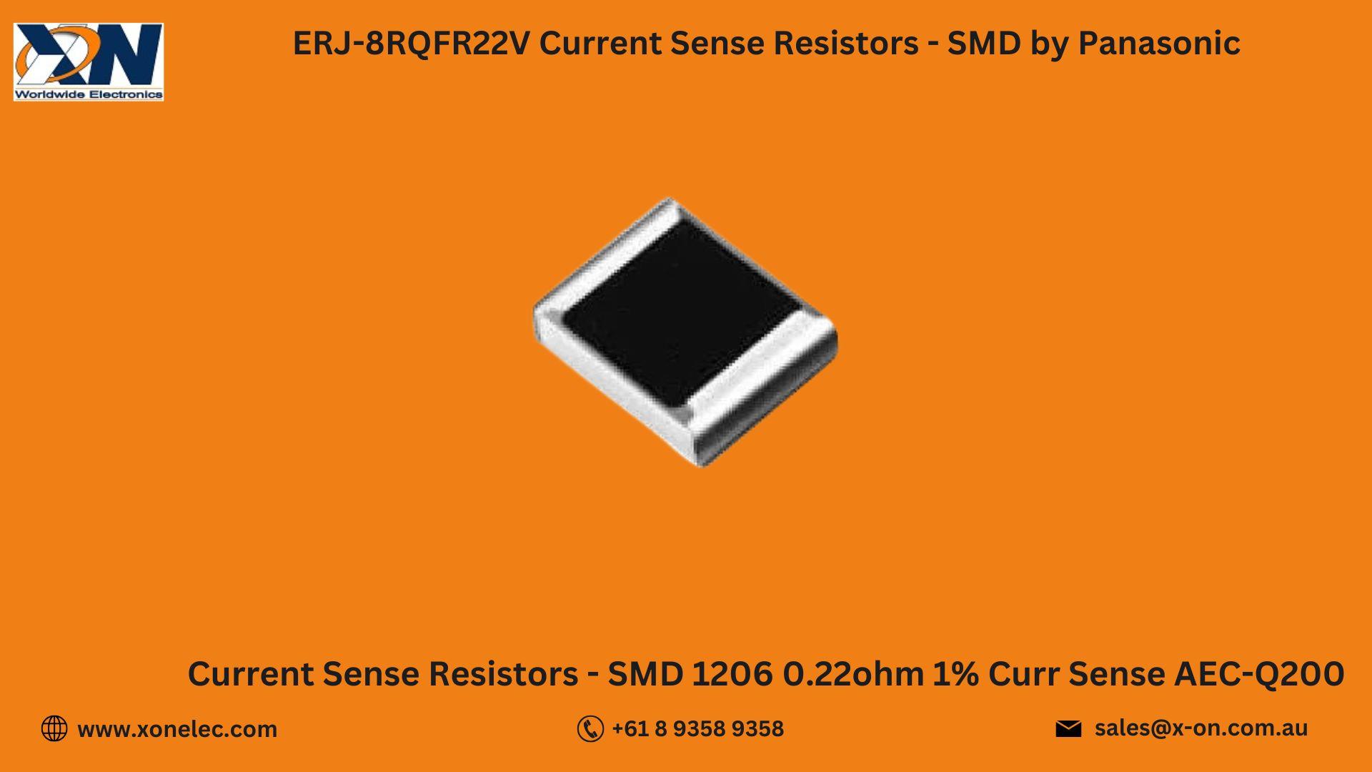 ERJ-8RQFR22V Sense Resistors by Panasonic – Buy Online at XON image