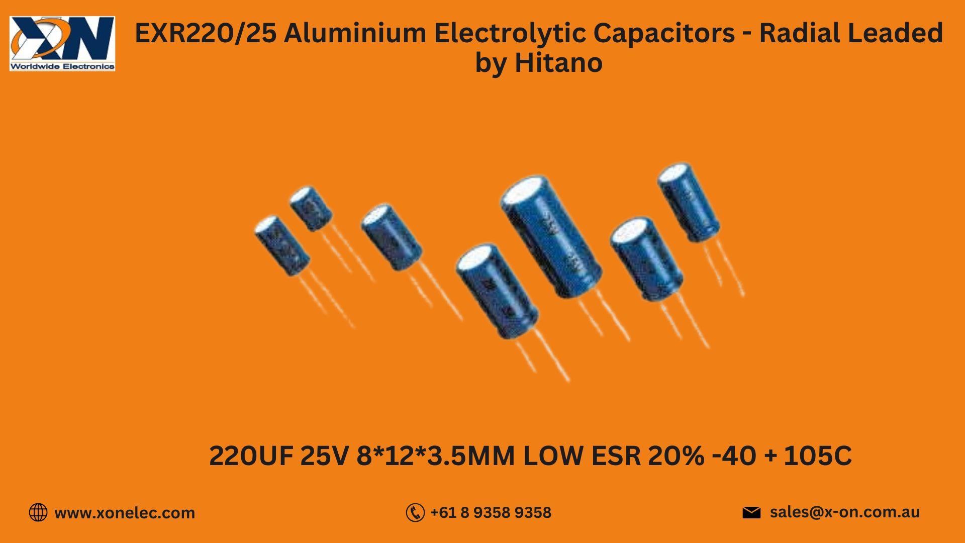 EXR220/25 Capacitors by Hitano – Buy Online at XON image