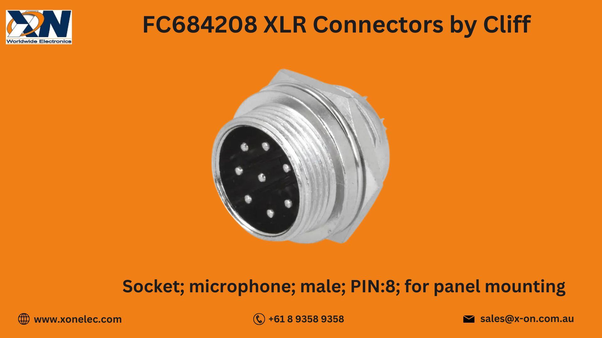 FC684208 XLR Connector Cliff | Buy Online at XON image