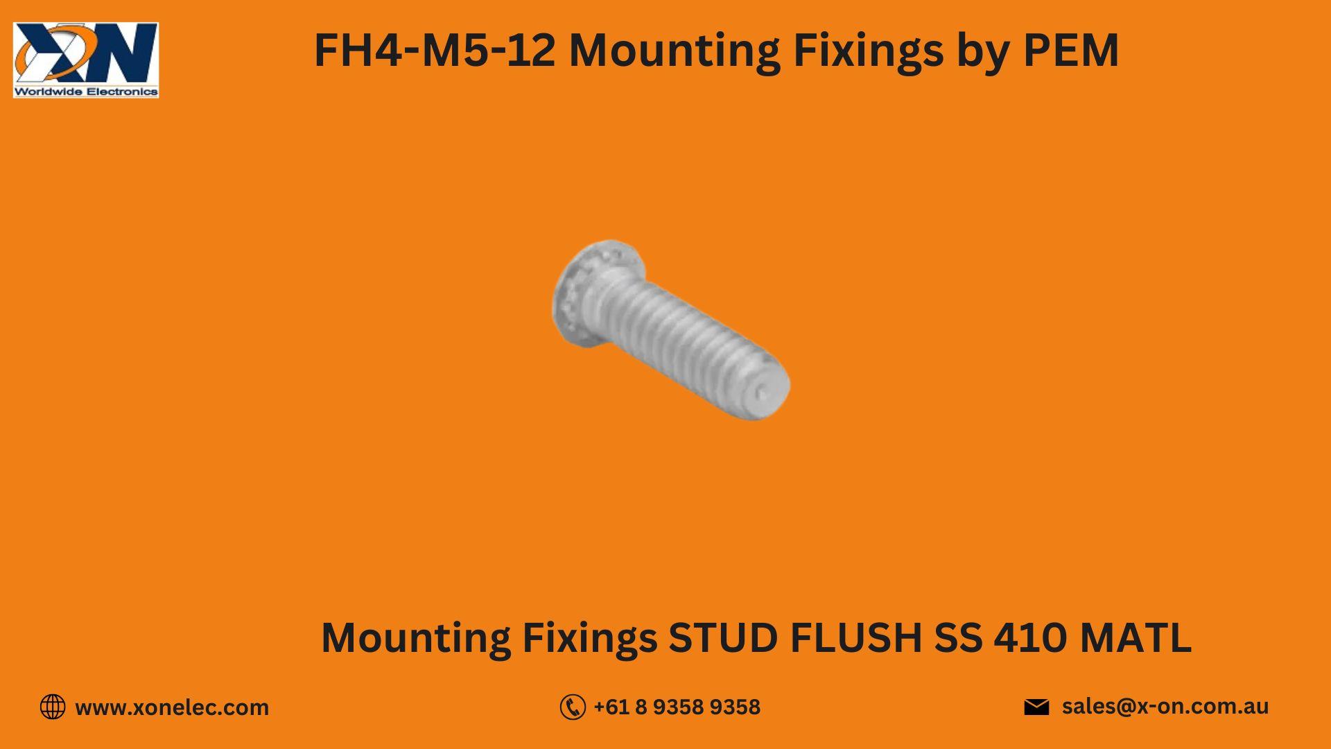 FH4-M5-12 Mounting Fixings by PEM – Buy Online at XON image