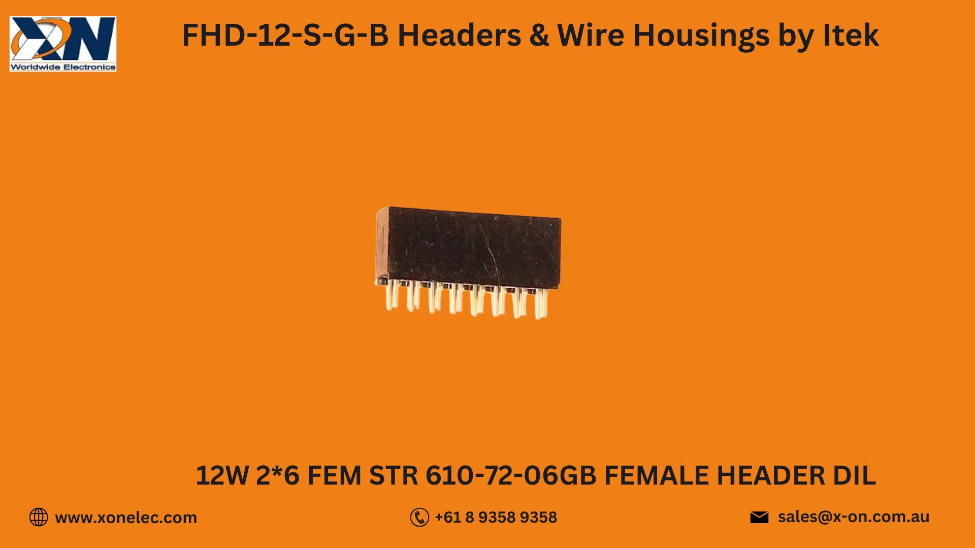 FHD-12-S-G-B Header by Itek – Buy Online at XON image