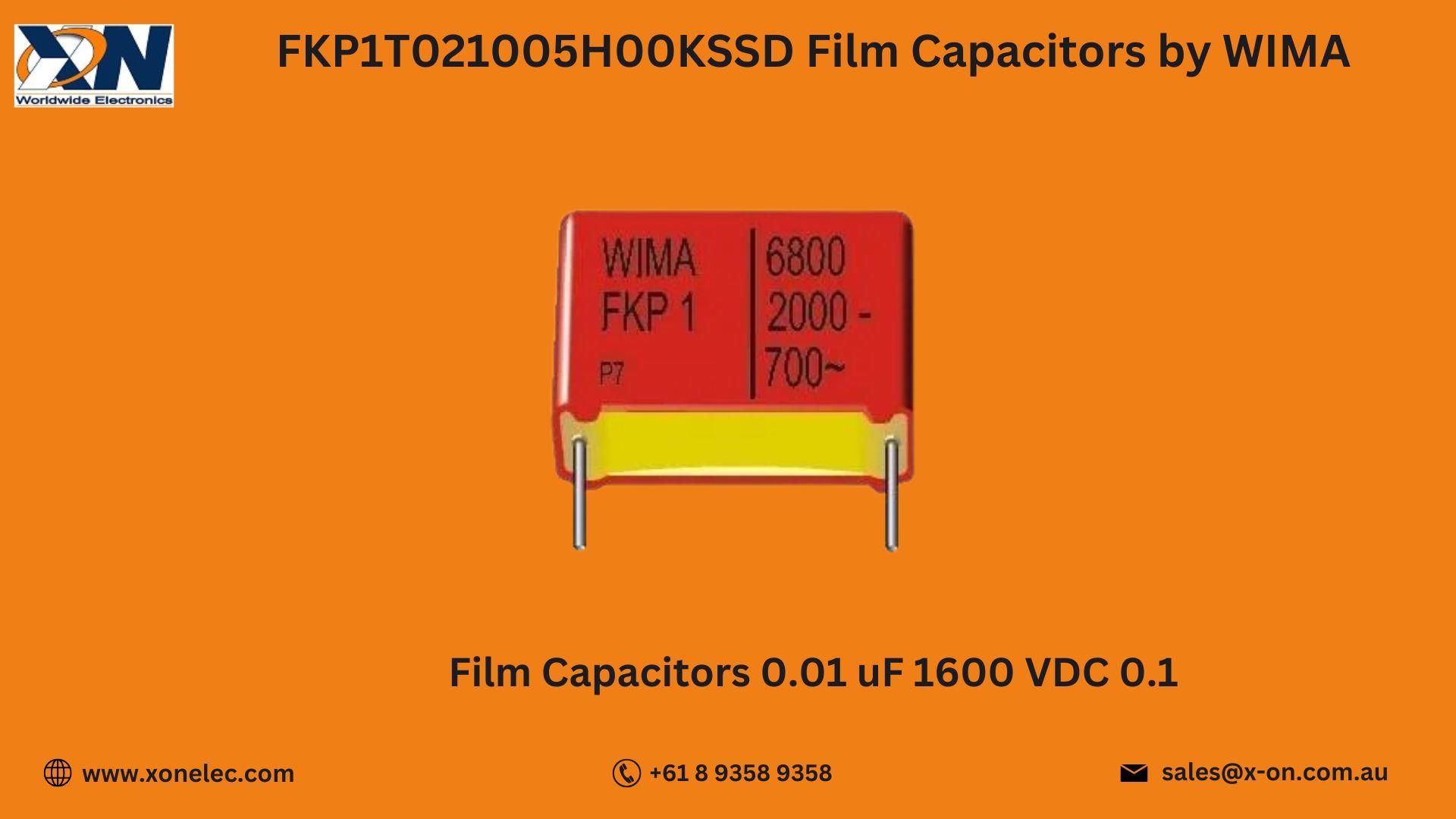 FKP1T021005H00KSSD Film Capacitors by WIMA | Buy Online at XON image