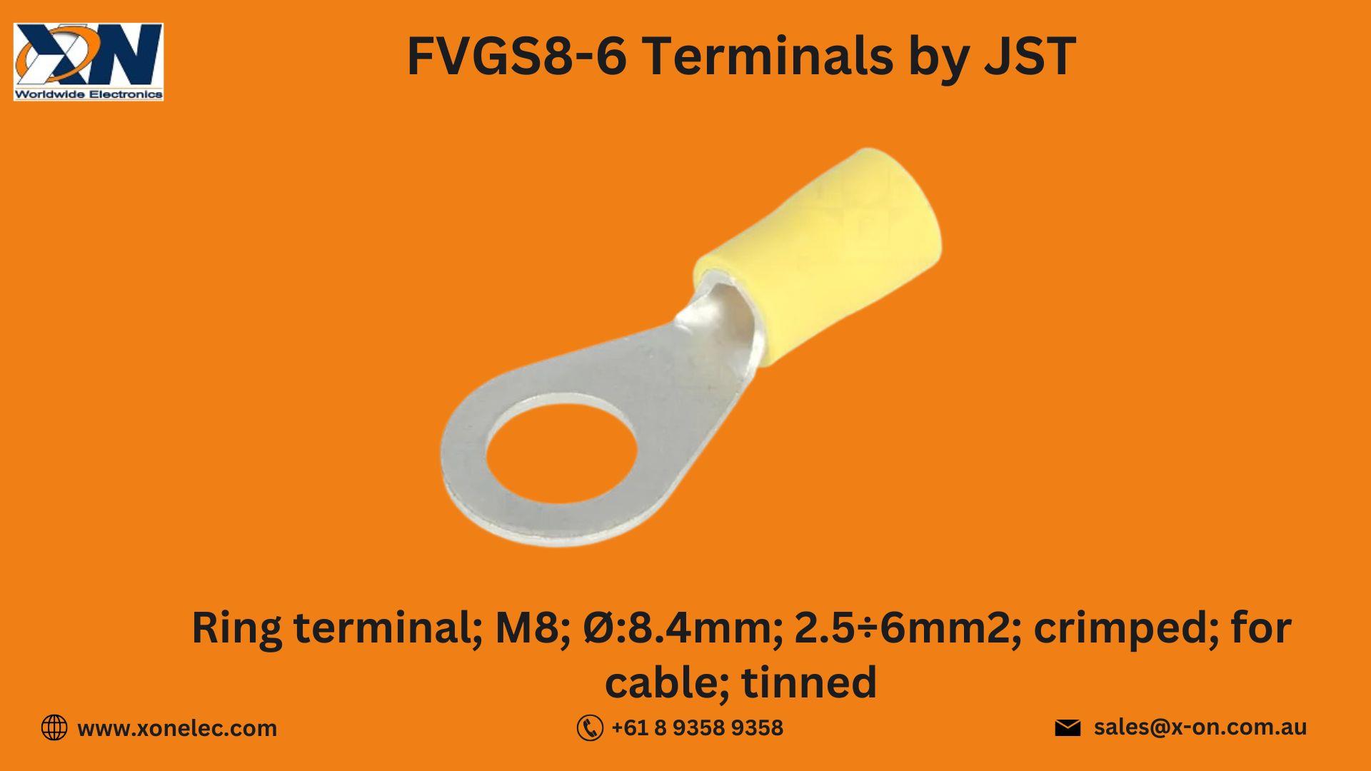 FVGS8-6 Terminals by JST – Buy Online at XON image