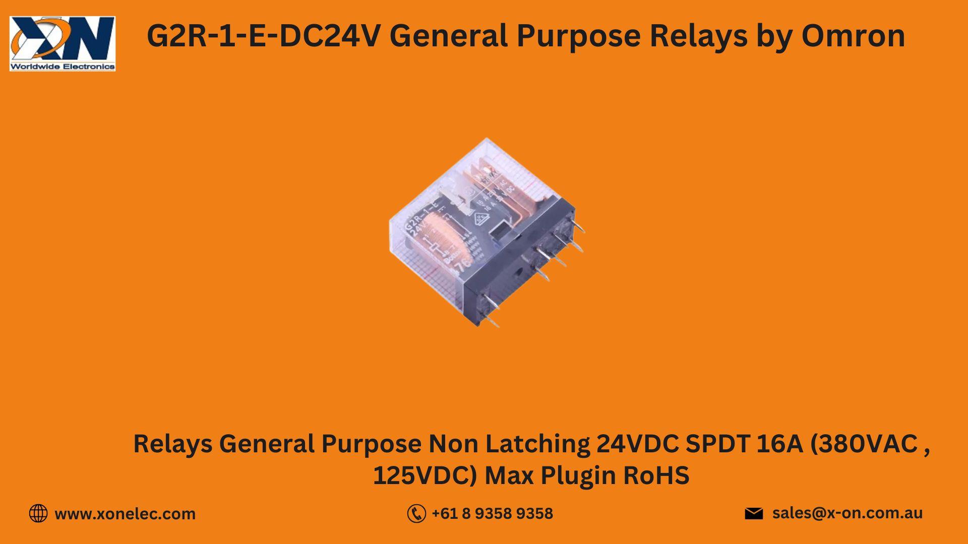 G2R-1-E-DC24V Relay by Omron – Buy Online at XON image