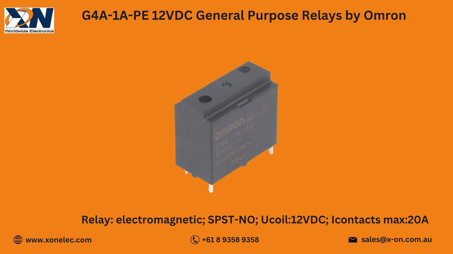 G4A-1A-PE 12VDC Relays by Omron – Buy Online at XON image