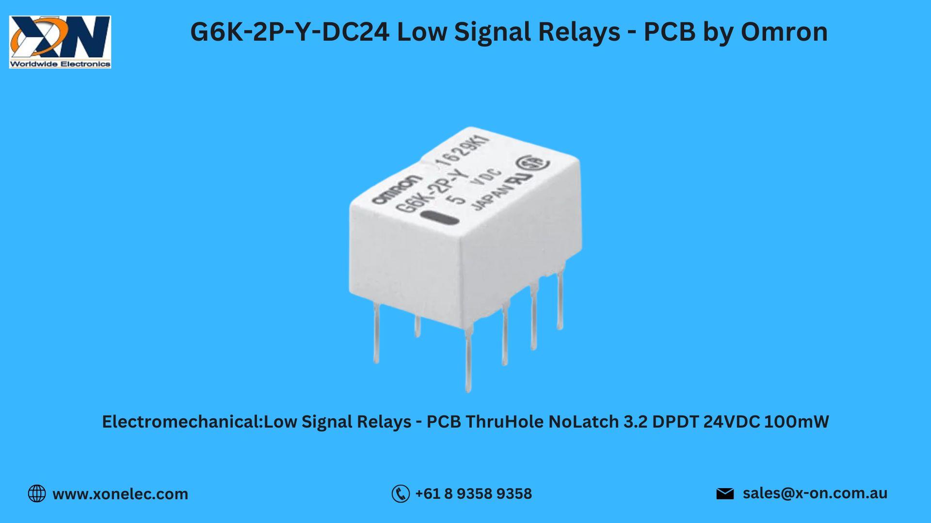 G6K-2P-Y-DC24 Omron Relay – Buy Online at XON image