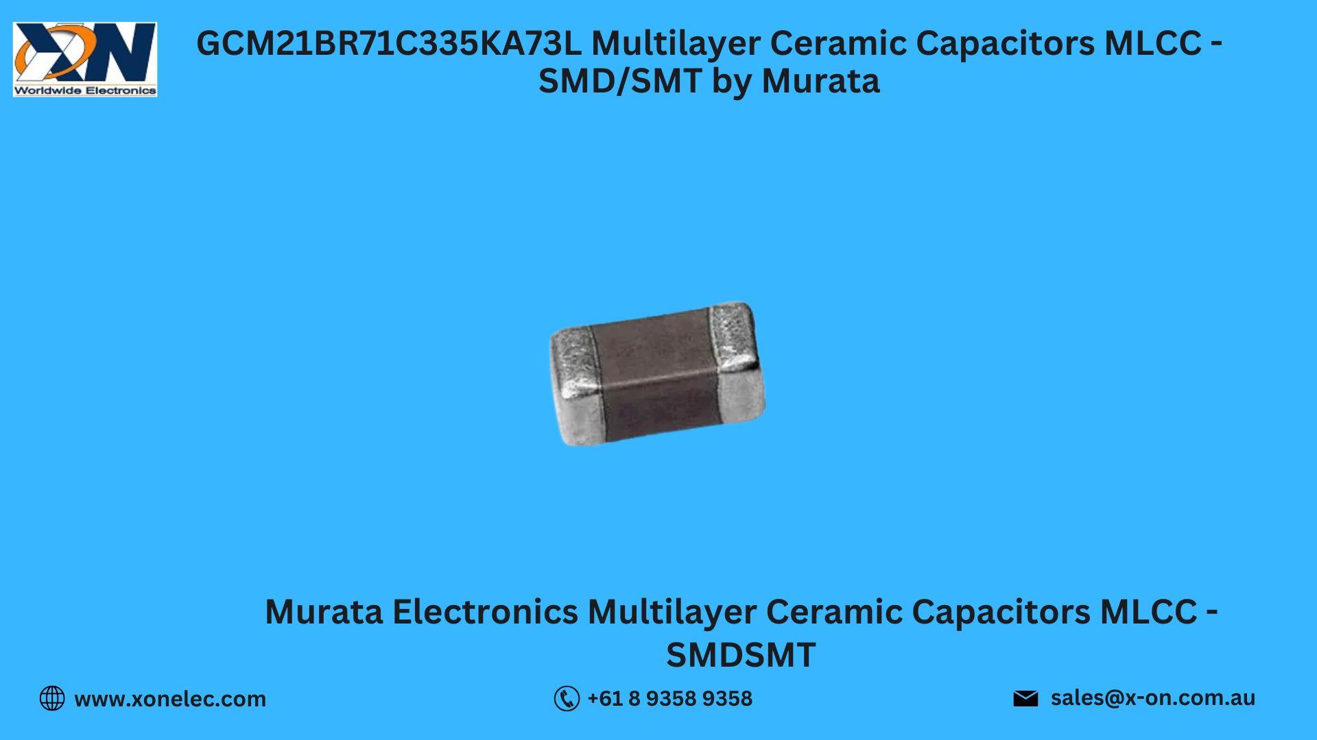 GCM21BR71C335KA73L MLCC by Murata – Buy Online at XON image