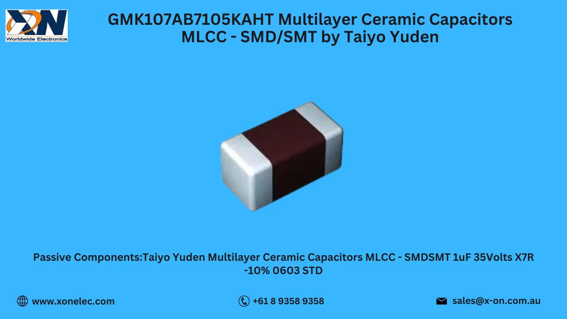 GMK107AB7105KAHT MLCC Capacitor – Buy Online at XON image
