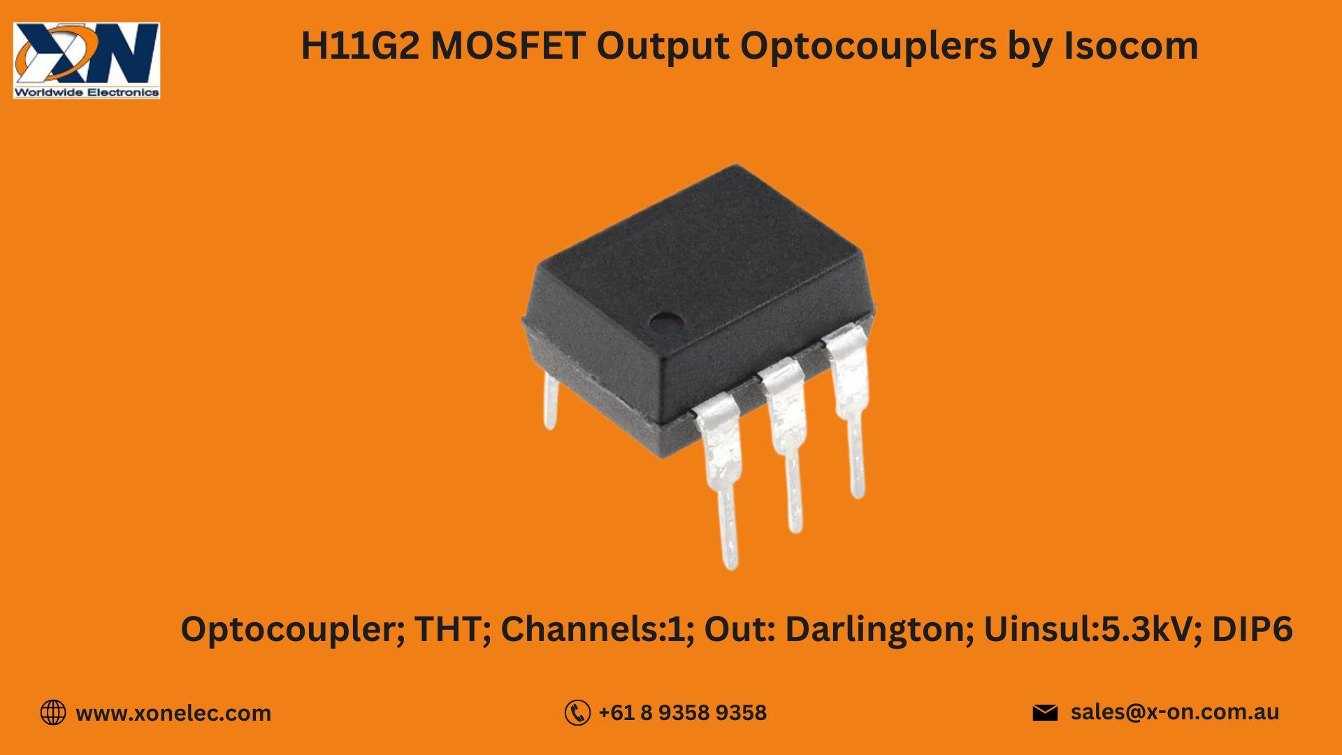 H11G2 MOSFET Output Optocouplers by Isocom – Buy Online at XON image