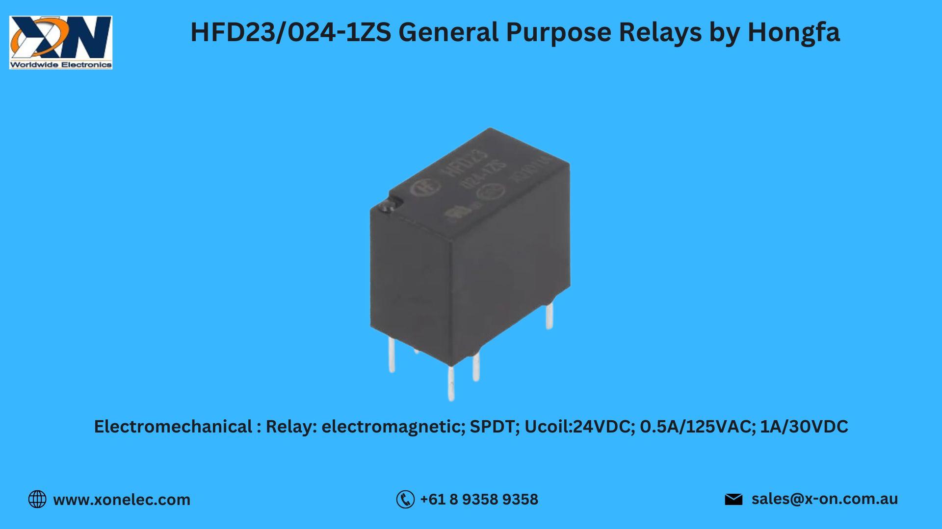 HFD23/024-1ZS General Purpose Relay by Hongfa – Buy at XON image