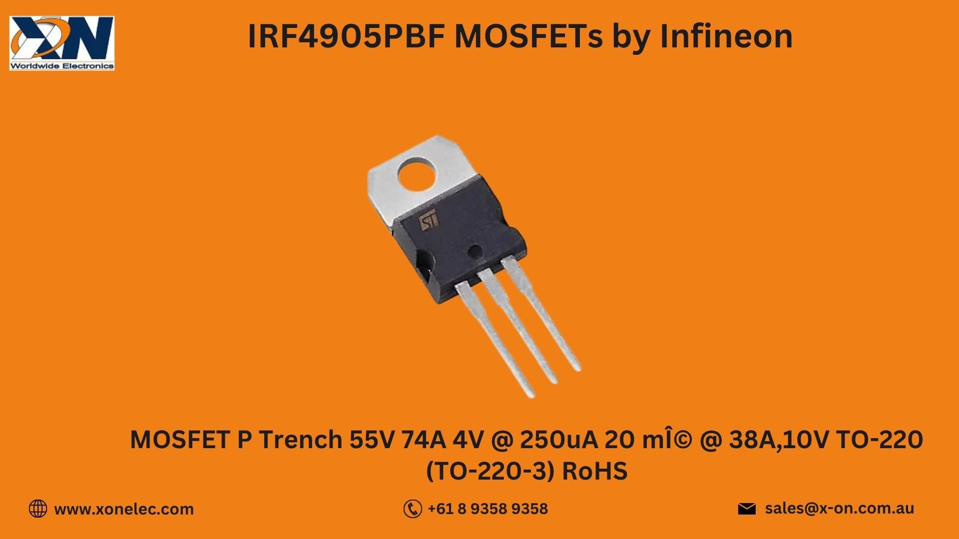 IRF4905PBF MOSFET by Infineon – Buy Online at XON image