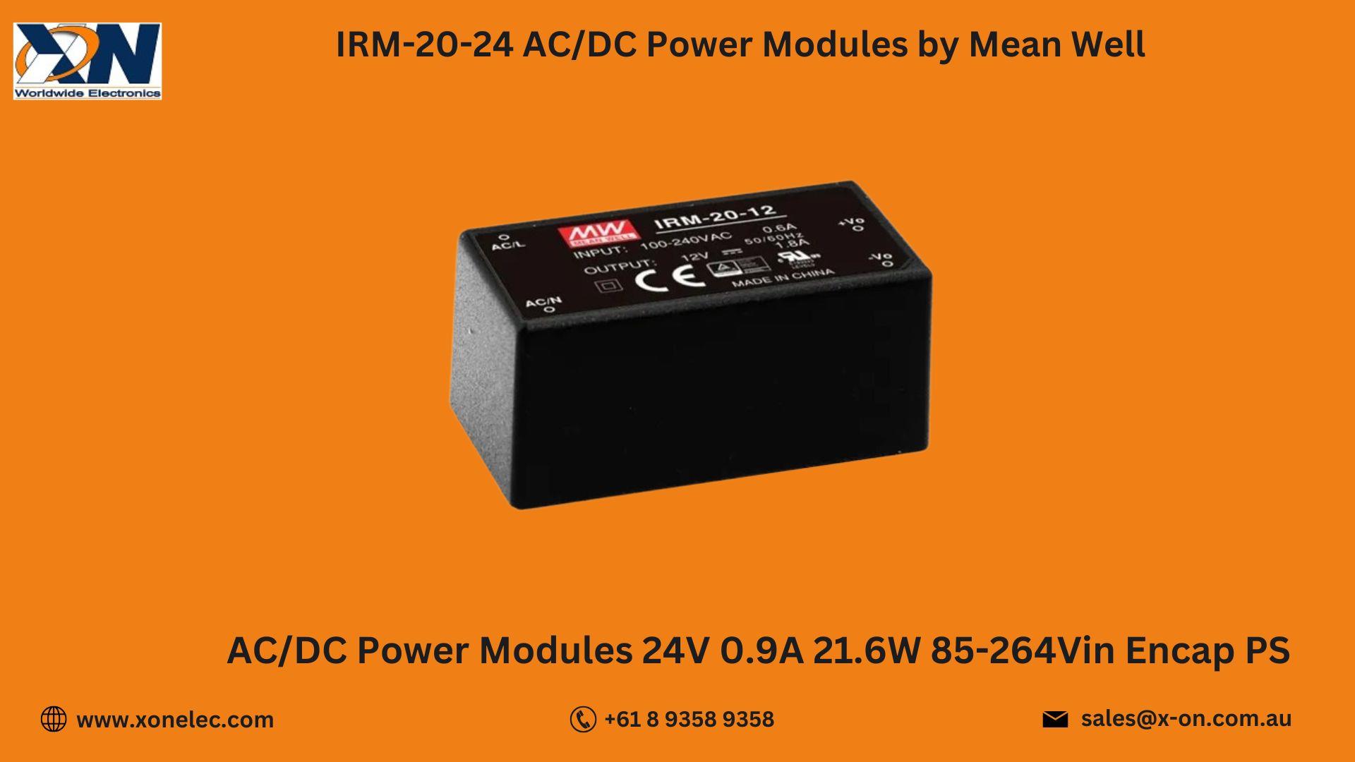 IRM-20-24 AC/DC Power Modules by Mean Well– Buy Online at XON image