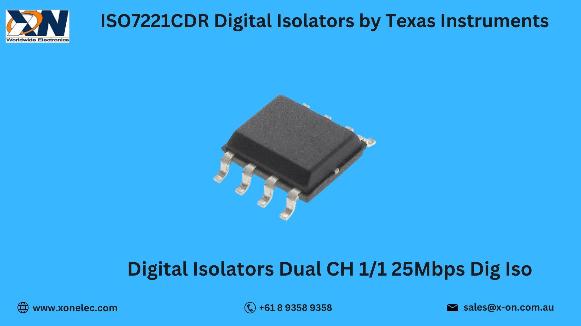 ISO7221CDR Digital Isolators Texas Instruments | Buy Online at XON image