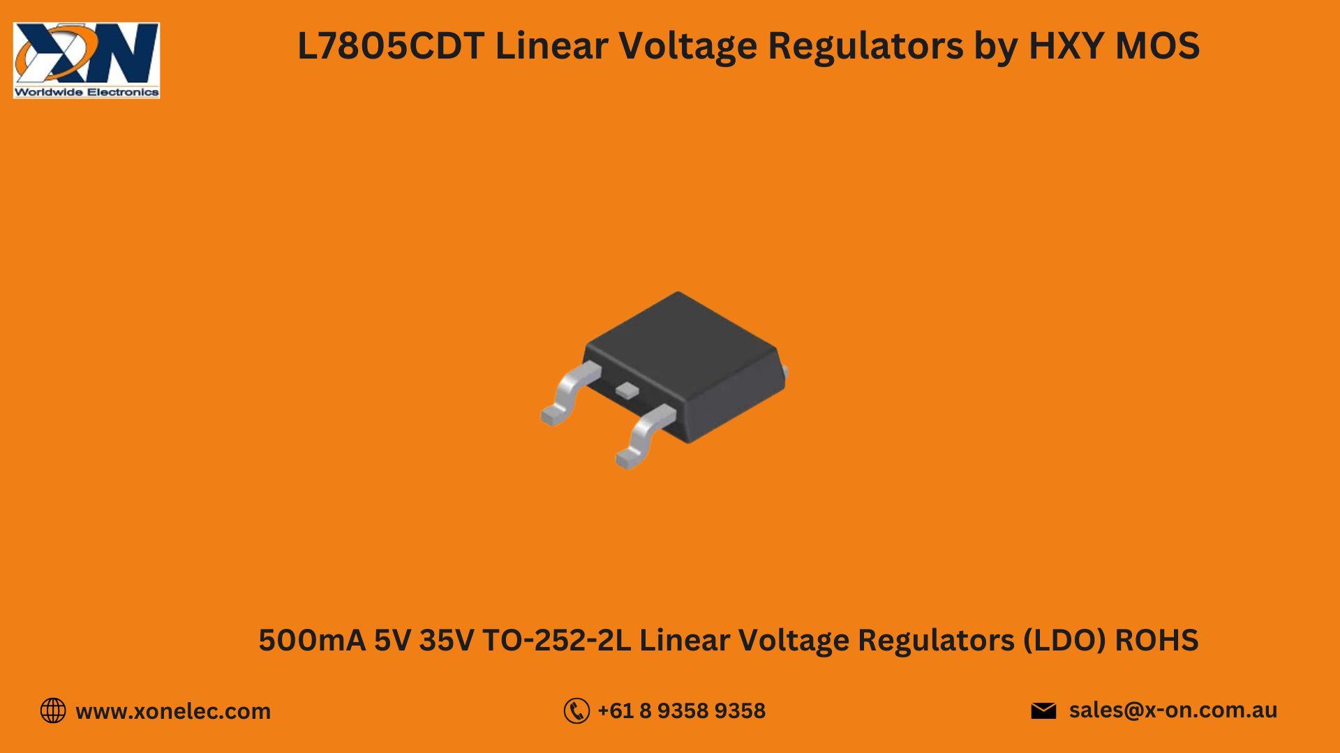 L7805CDT Voltage Regulator by HXY MOS – Buy Online at XON image