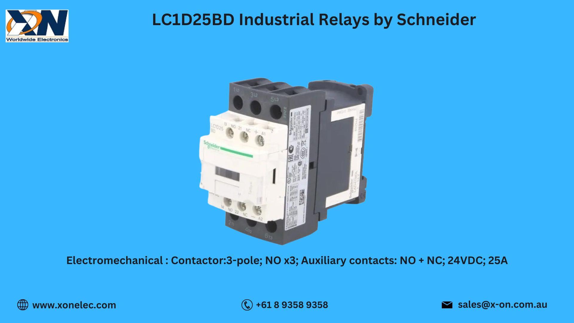 LC1D25BD Industrial Relays by Schneider – Buy at XON image