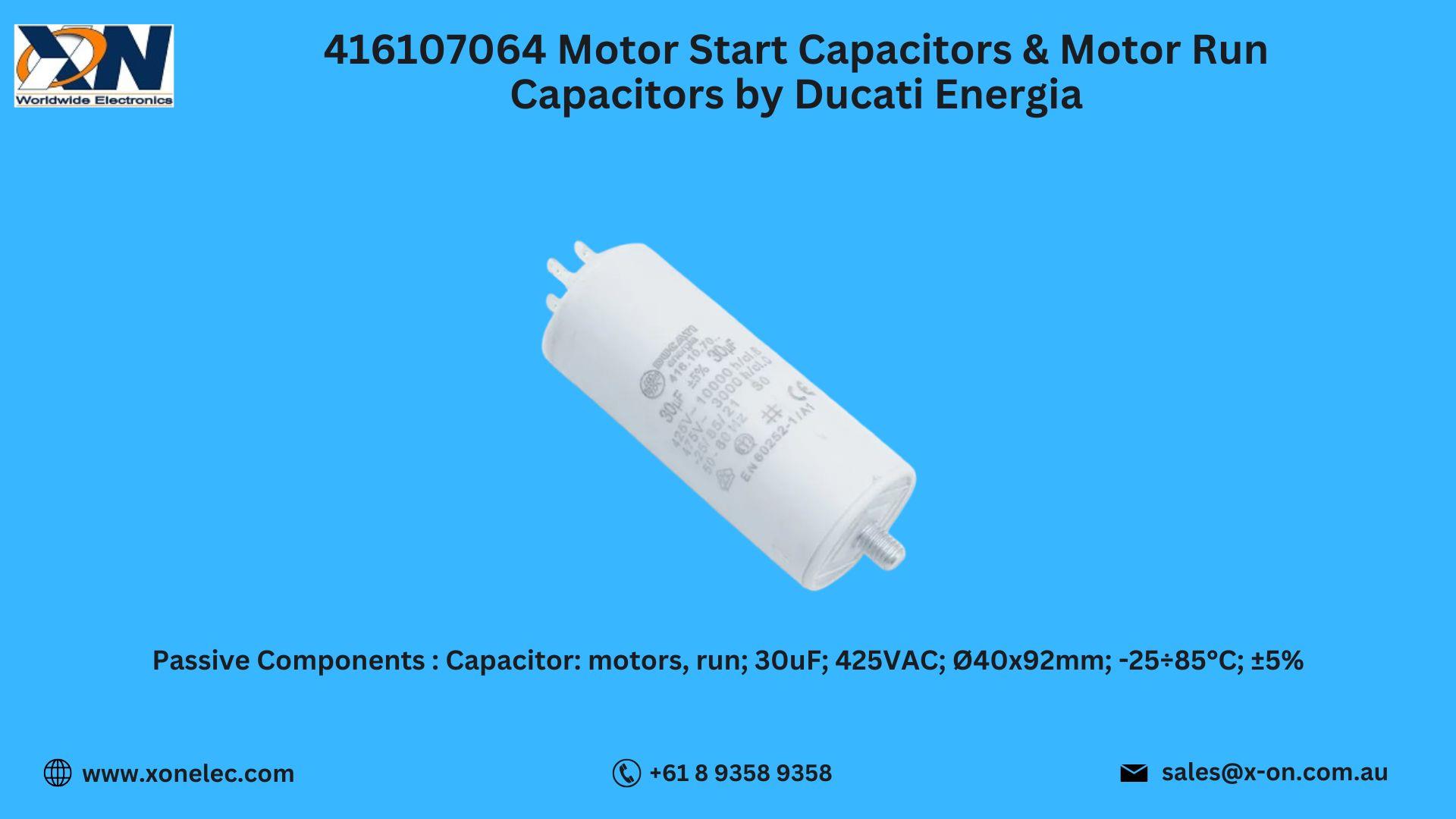 416107064 Motor Capacitors by Ducati Energia – Buy at XON image