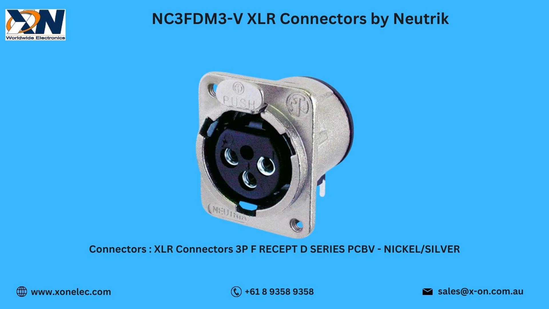 NC3FDM3-V XLR Connector by Neutrik – Buy at XON image