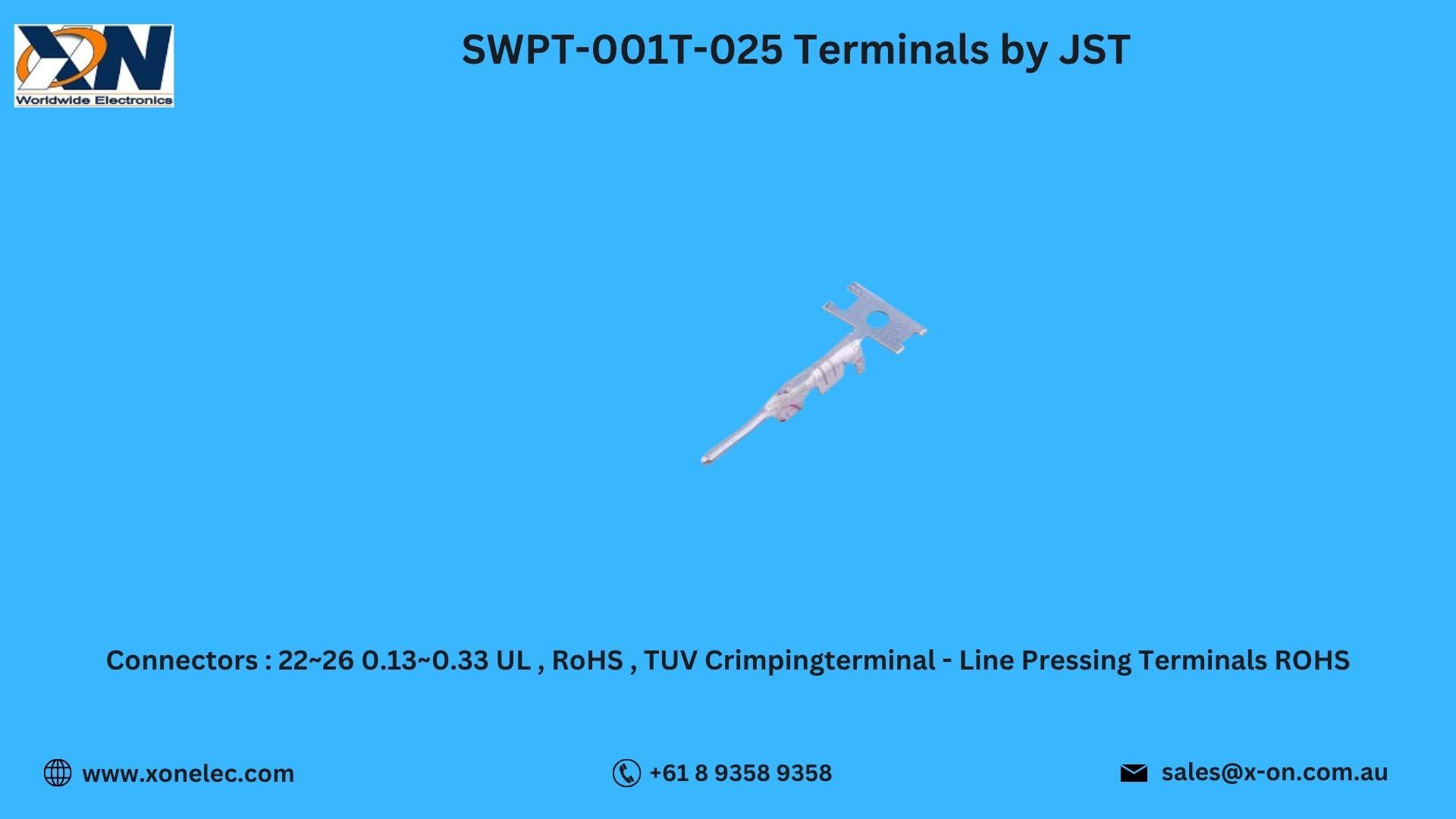 SWPT-001T-025 JST Terminal – Buy at X-ON
