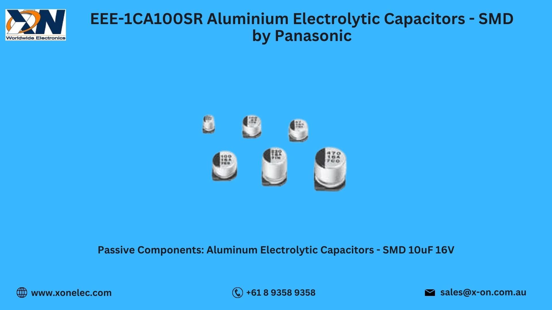 EEE-1CA100SR Capacitor by Panasonic – Buy at XON image