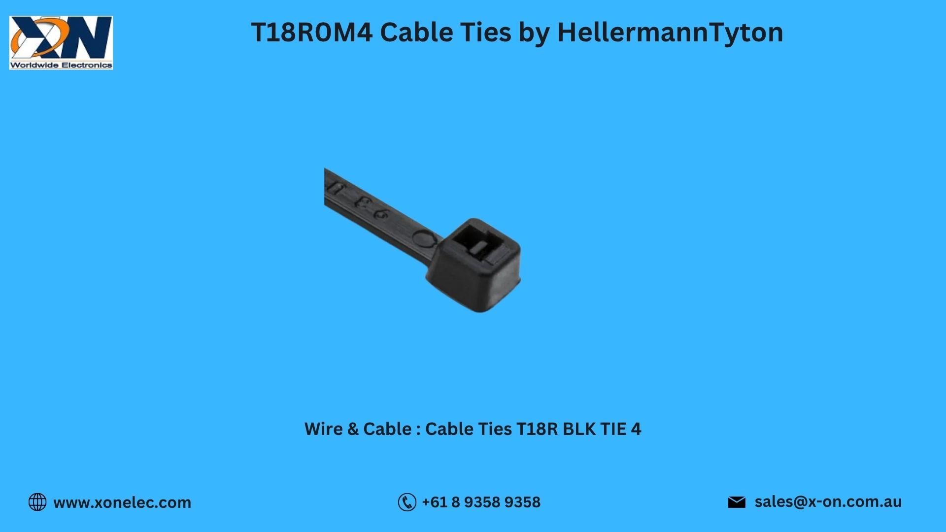 T18R0M4 Cable Ties HellermannTyton Buy at XON image