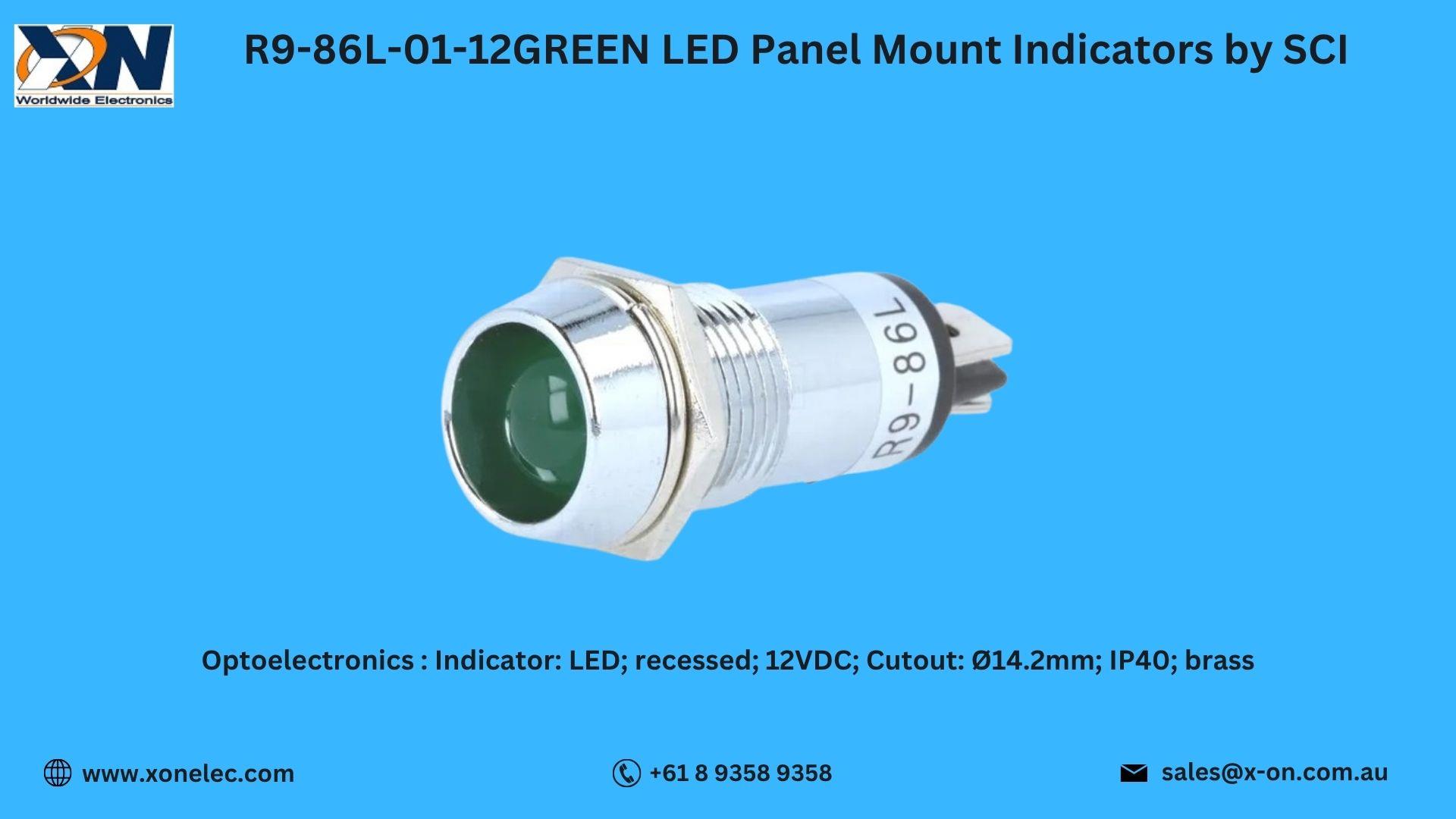 R9-86L-01-12GREEN LED Indicator SCI Buy at XON image